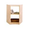 Jooyes Children Curved Shelf With Open Back - H60.5cm - Original Wood Colour | 54cm | Display Shelf