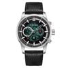 Police Greenlane Leather Band Green Dial Men's Watch (pewjf2227001)