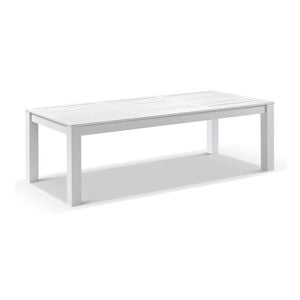 Santorini 2.5m Outdoor Rectangle Aluminium Dining Table White