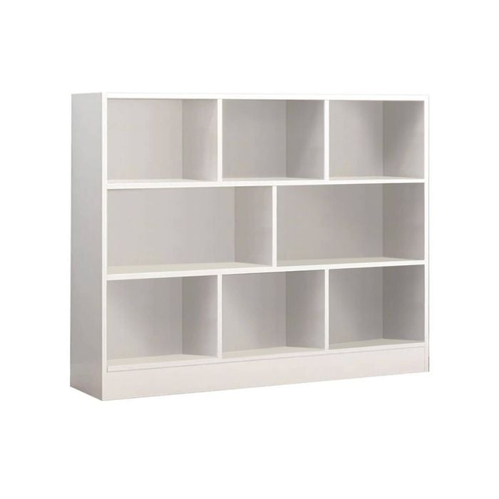 Foret Bookshelf Bookcase For Kids Display Rack Organiser Cabinet Shelves 8-cell White