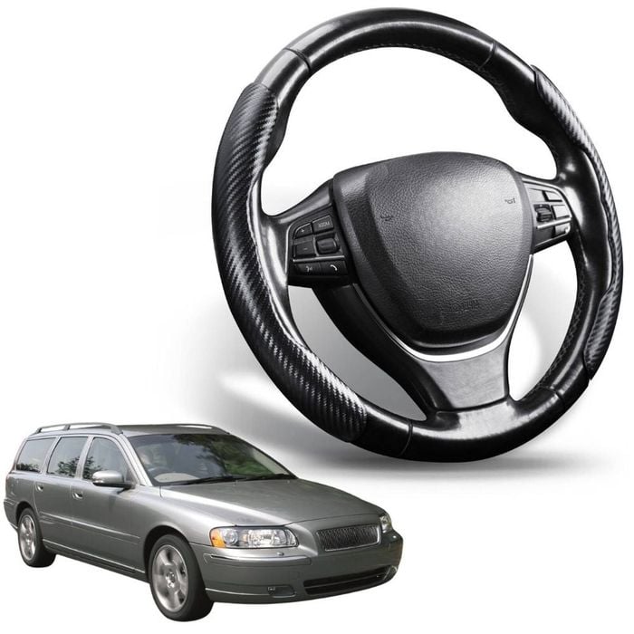 Segmented Steering Wheel Cover for Volvo V70 2000 - 2007 Mk II, Mk II Facelift