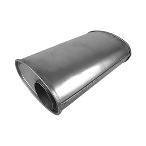 Redback 3" Performance Muffler Offset/offset - 8" X 5" Oval, 10" Long, Aluminised Steel