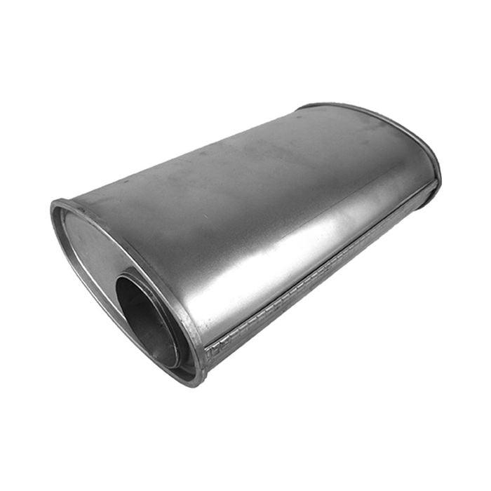 Redback 3" Performance Muffler Offset/offset - 8" X 5" Oval, 10" Long, Aluminised Steel