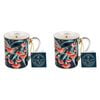 2PK Australian Flora Eucalyptus 360ml Coffee Mug New Bone China