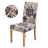 Anyseat Chair Cover Beige Floral Print Elastic Slipcover Dining Decor