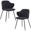 Set of 2 Dining Chairs in Graphite - Graphite | Dining Chair