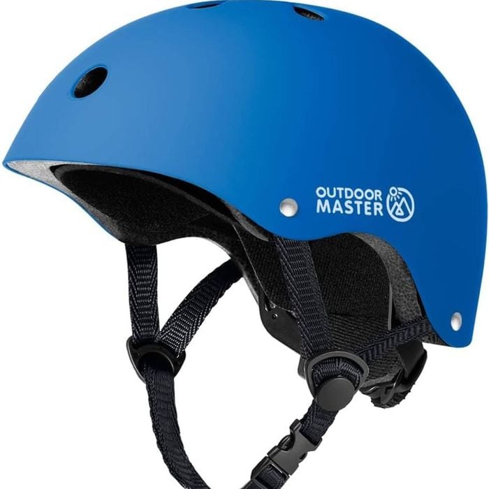 OutdoorMaster Kids Bike Helmet Adjustable Blue S