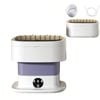 Catzon Portable Washing Machine 10L Foldable Mini Washer Spin Dryer-Purple