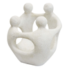 Lvd Extra Large Circle Of Friends Cement Statue Home Decor 29.5x25.5x24.5cm