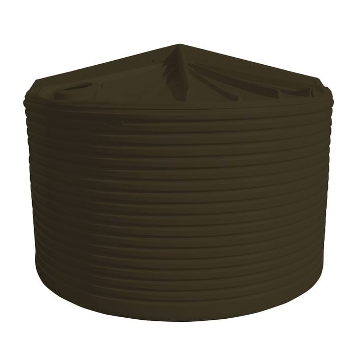 Clark Tanks 31800L Round Poly Water Tank - Bronze Olive