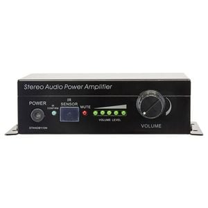 Pro2 Stereo Audio Power Amplifier Speaker w/ Remote Control 145x97mm Black
