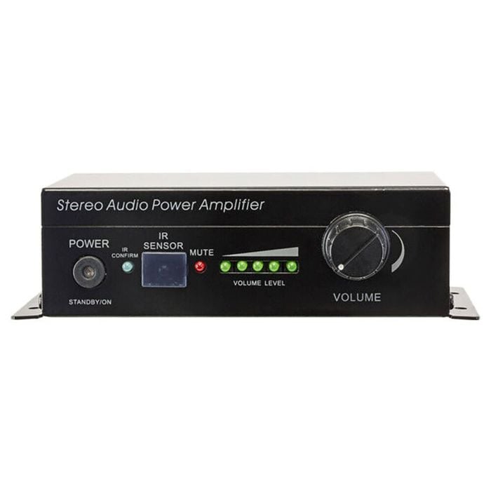 Pro2 Stereo Audio Power Amplifier Speaker w/ Remote Control 145x97mm Black