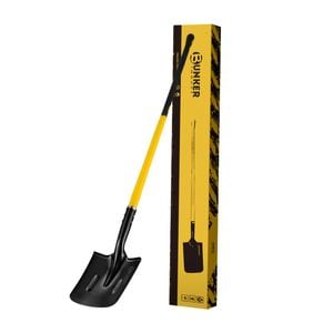 Bunker Indust 150CM Square Shovel Heavy Duty Fit Garden Digging Offroad Recovery