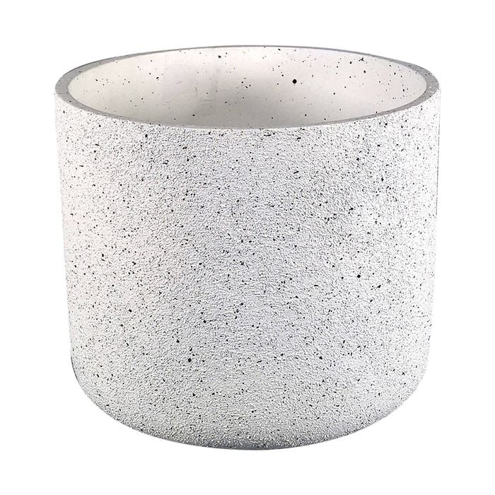 Moda 22cm White Stonelite Sphere Planter