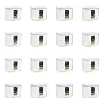 16PK Lemon & Lime 1L/14.5cm Fresh Seal Canister - White