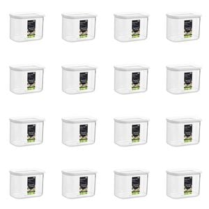 16PK Lemon & Lime 1L/14.5cm Fresh Seal Canister - White