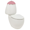 Johnson Suisse Egg Junior Pink Lid Close Coupled Suite