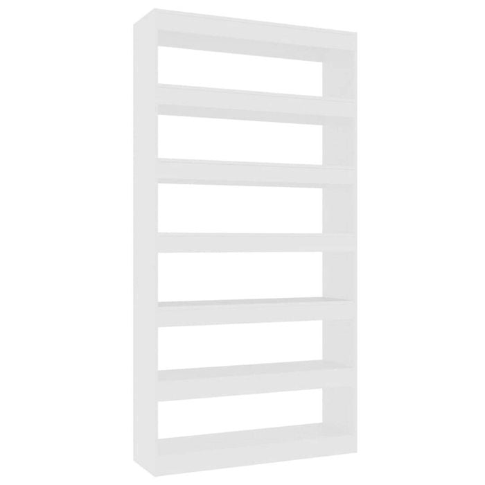 vidaXL Book Cabinet/Room Divider White Engineered Wood Home Organiser Storage