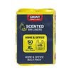 Grunt 40L Kitchen Lemon Scented Tie Top Rubbish Bags 50 Pack Yellow