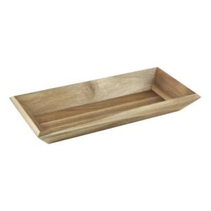 Olympia Rectangular Tray Acacia Wood Platter 380x180mm Serving Tableware