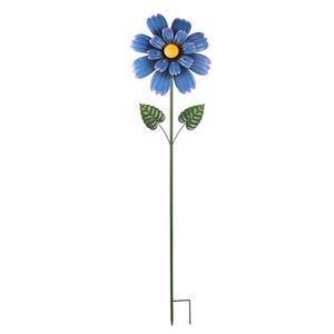 120cm Blue Flower Windmill Garden Stake Decoration