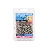 Zenith 8G x 18mm Stainless Steel Pan Head Sheet Metal Screws - 100 Pack