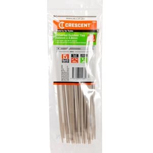 Crescent 200 x 4.6mm Outdoor Cable Ties - 25 Pack