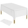 Table Cloth Cover Reusable & Washable Xmas Party 137cm x 274cm 54"x108" in White