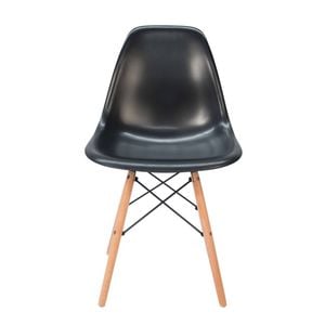 Sk Designer Living | Replica Eames Dsw Eiffel Chair | Plastic & Natural - Black