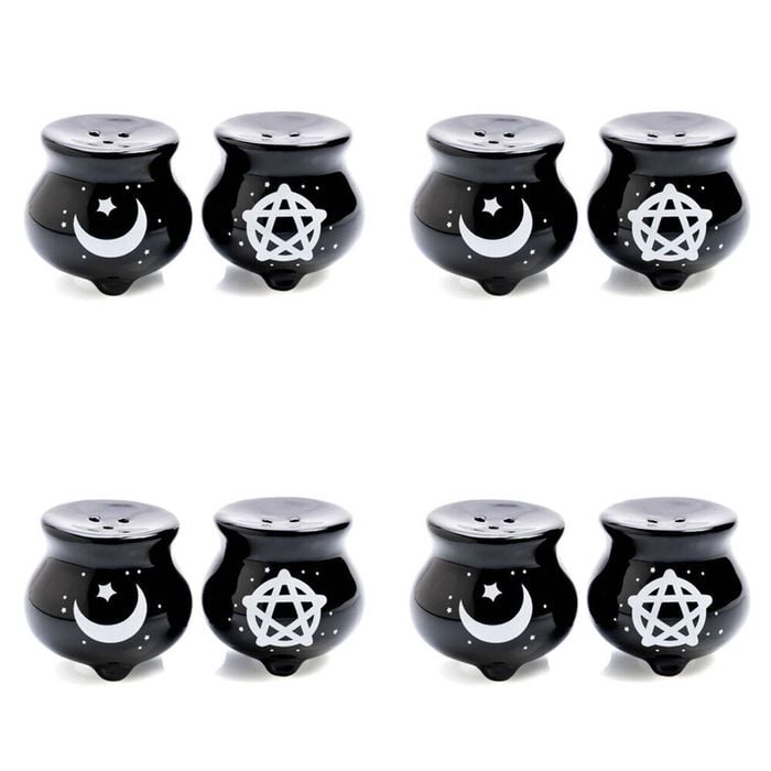 4x 2pc Flavour Mates Salt & Pepper Duo Set 5.6x5.6x5.6cm Witches Cauldron