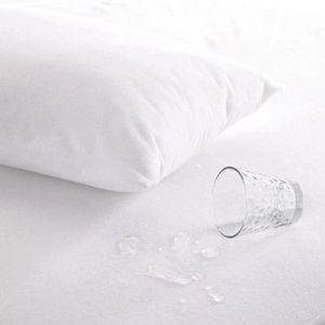 CottonMore 100% cotton Terry Towelling Waterproof Mattress Protector Fitted Sheet - KingSingle
