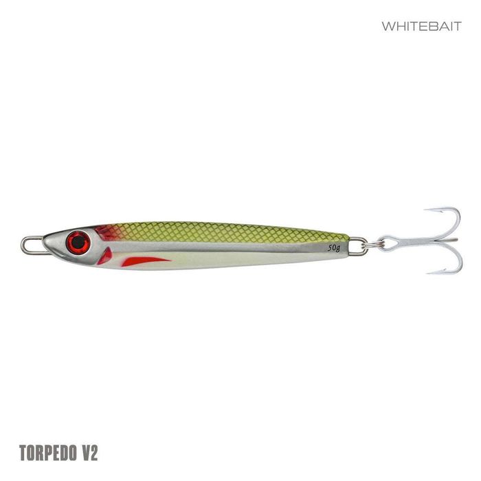 Samaki Torpedo V2 10g Metal Fishing Jig Whitebait