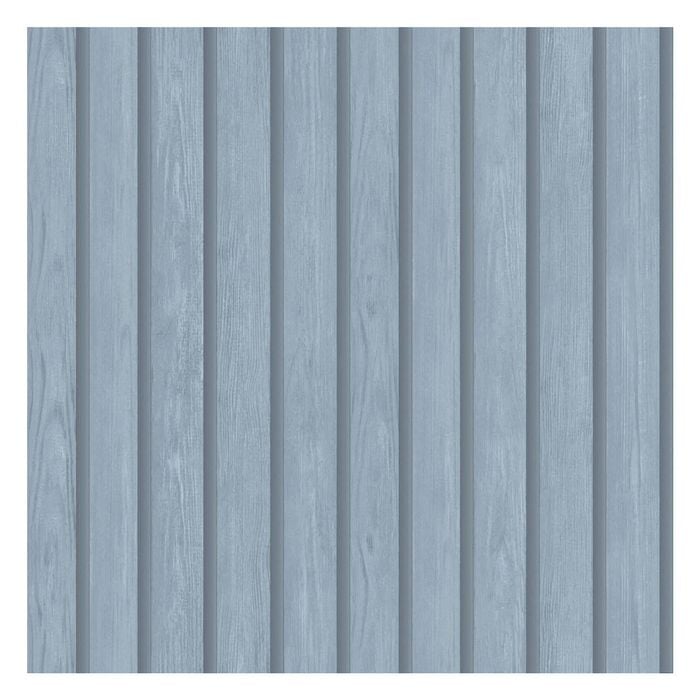 Woodslat Blue Wallpaper  53cm x 10.05m