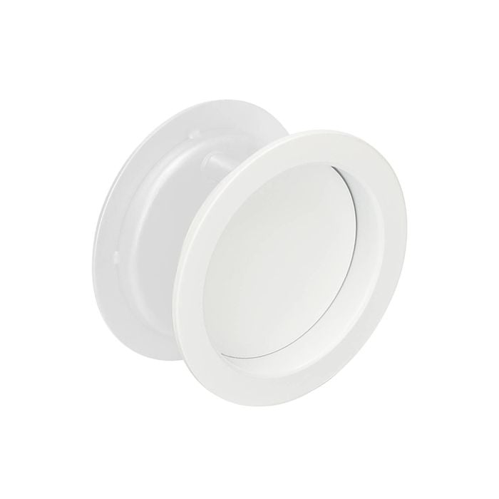 Zanda 50mm White Round Cavity Sliding Passage Set
