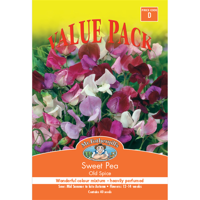 Mr Fothergill's Sweet Pea Old Spice Seeds