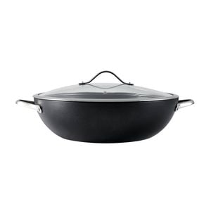 Baccarat Id3 Hard Anodised Wok With Lid 36cm