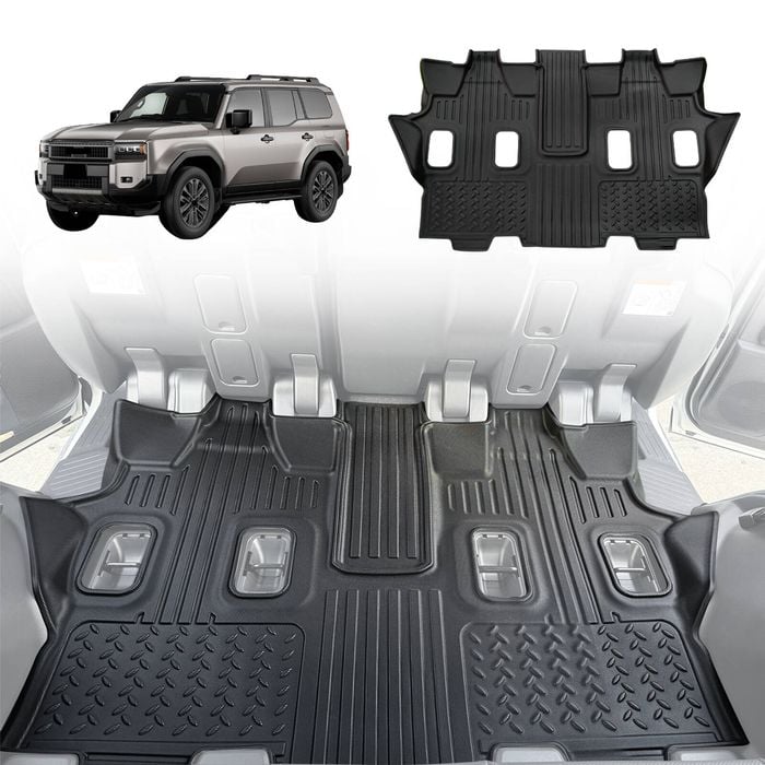 AUSGO Third Row Floor Mat for Toyota Land Cruiser Prado 250 7-Seat 2024-Onwards Car Liner Mat