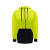 Craftright Yellow Hi Vis Zip Thru Hoodie - Large
