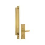 Gainsborough Satin Brass Trilock Omni Allure Double Cylinder Entrance Set