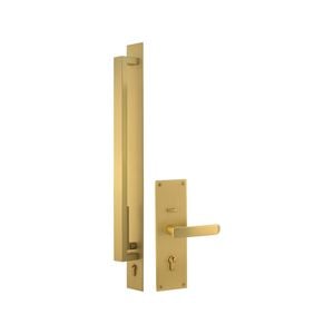 Gainsborough Satin Brass Trilock Omni Allure Double Cylinder Entrance Set