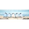 P&P Multicolour Beach Houses Panoramic Hand Painting Canvas