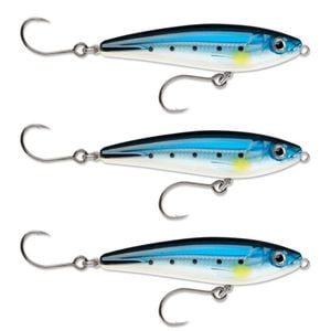 3x Rapala 7cm Saltwater X Rap SubWalk Walk the Dog Bait Fish Lures - Blue