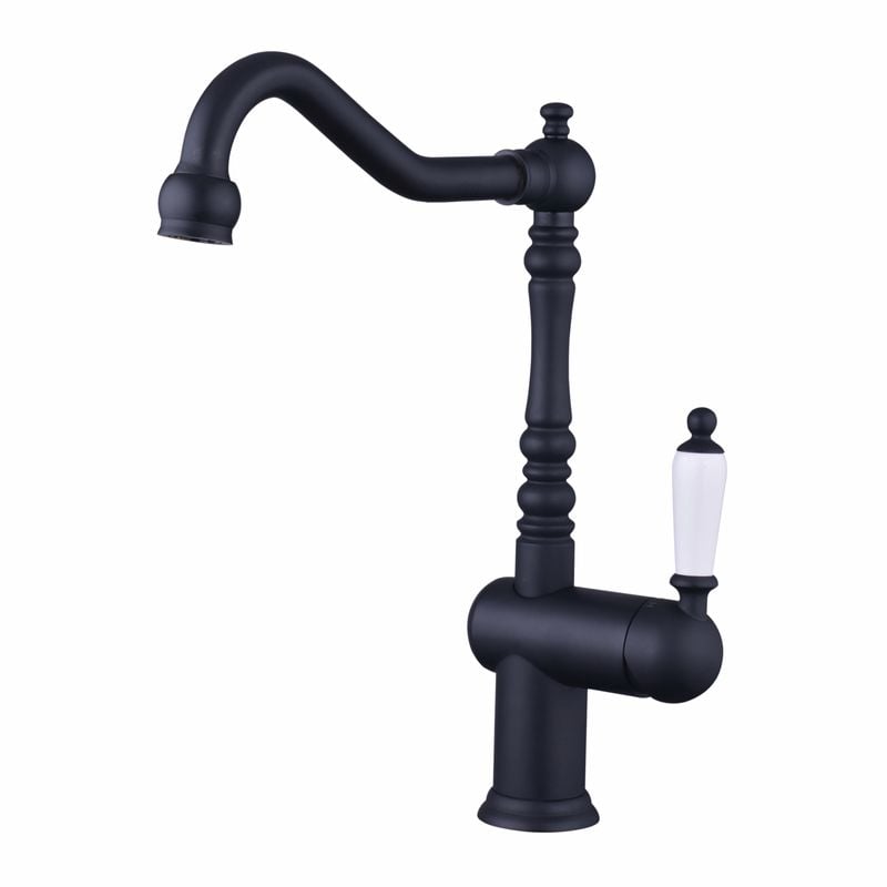 Maestro WELS 4 Star 7.5L/min Black Lever Handle Basin Mixer