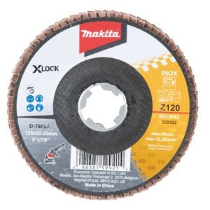 Makita X-LOCK 125mm Zirconia Angled Flap Disc