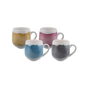 Bundanoon New Bone China Coffee & Tea Mugs - 400ml Banded Jewels