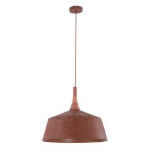 Cla Lighting Oxido Interior Angled Dome Pendant Light With Travertine Highlight Rustic Brown Od550mm