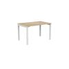 Olg Axis Table 4 Leg White Frame New Oak Smooth Top L1200mm X W750mm