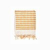 Miss April Pompom Turkish Cotton Hand Towel Mustard Yellow