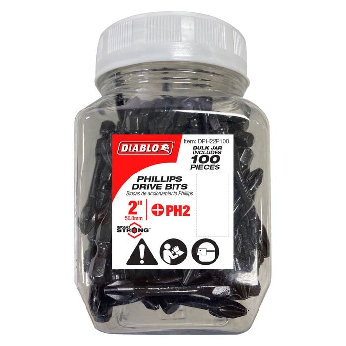 Diablo Power Bit PH2 2" 100 Pack
