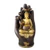 Willow & Silk Palm Buddha 30.5x25x59cm